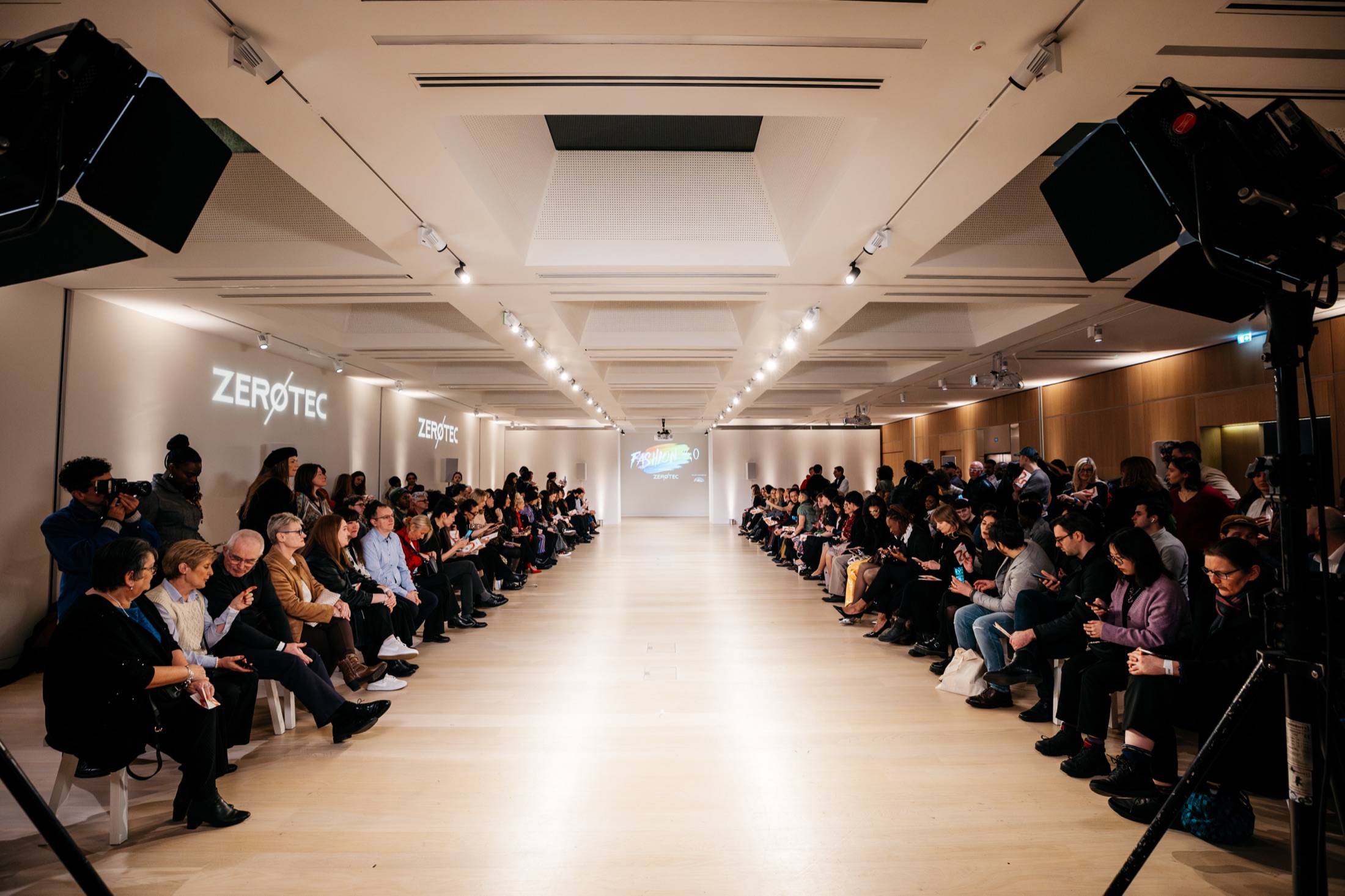 The Fashion 4.0 community at London Fashion Week, hosted by ZER&Oslash;TEC
